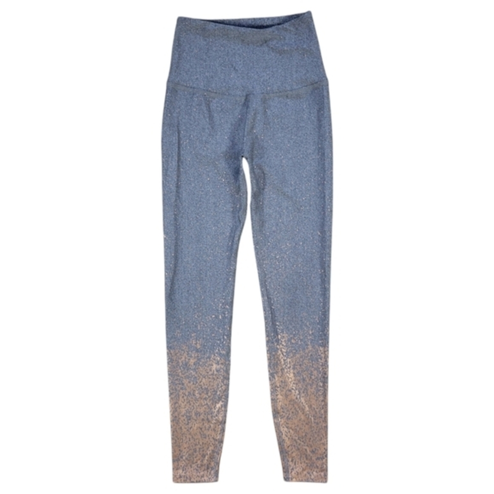 Beyond Yoga Ankle Leggings Womens Small Alloy Ombre Speckled Midi Gray Copper